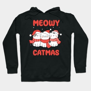 Meowy Catmas Pun Design Hoodie